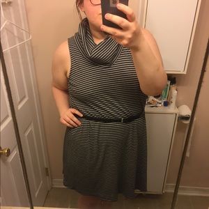 Plus Size Cowl Neck Dress